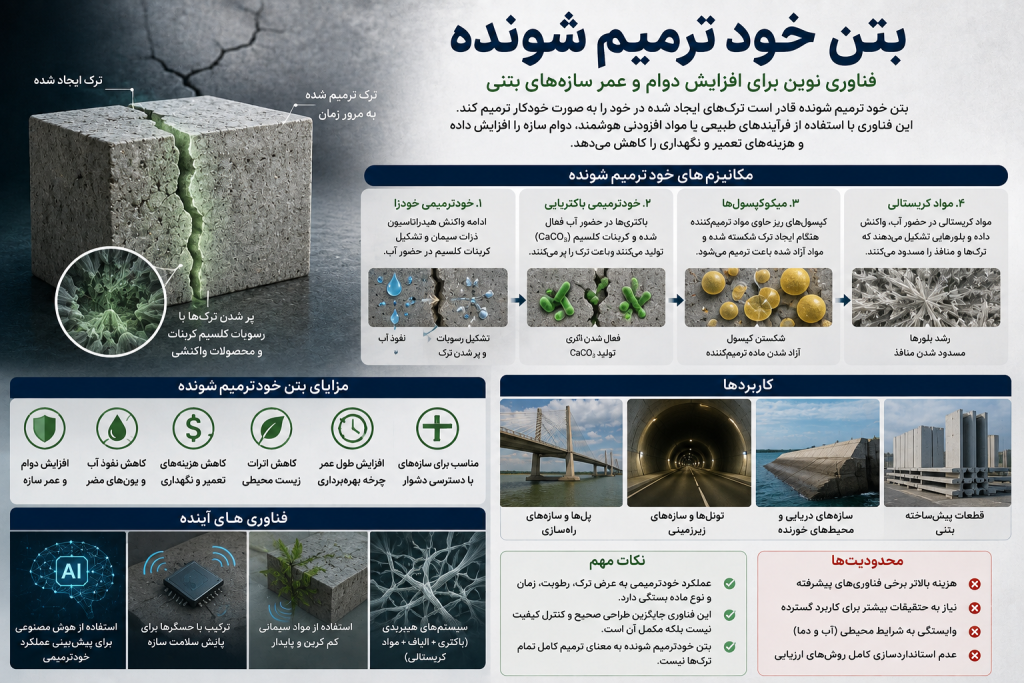بتن خود ترمیم شونده