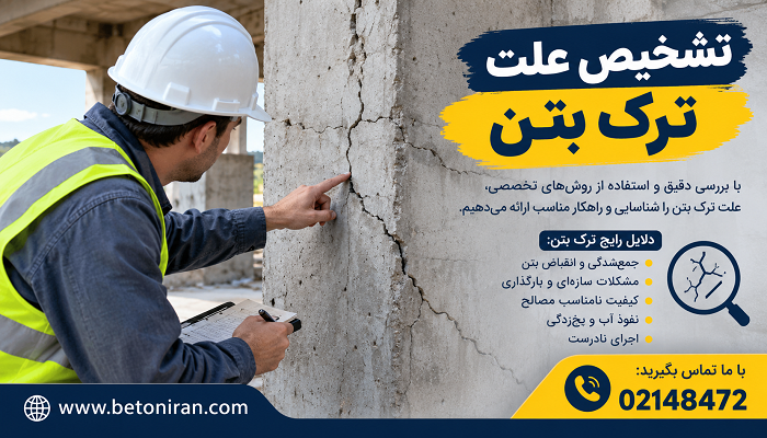 تشخیص علت ترک بتن